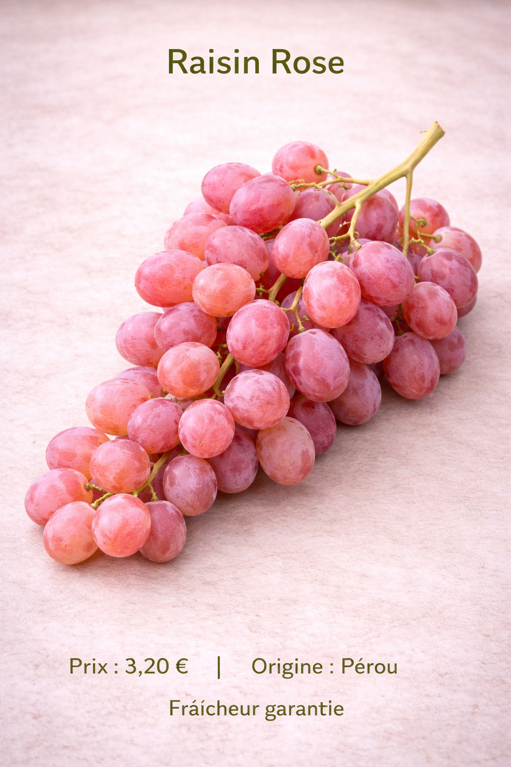 Raisin Bonbon (500g) frais du marché de Rungis - Epicerie SIAM