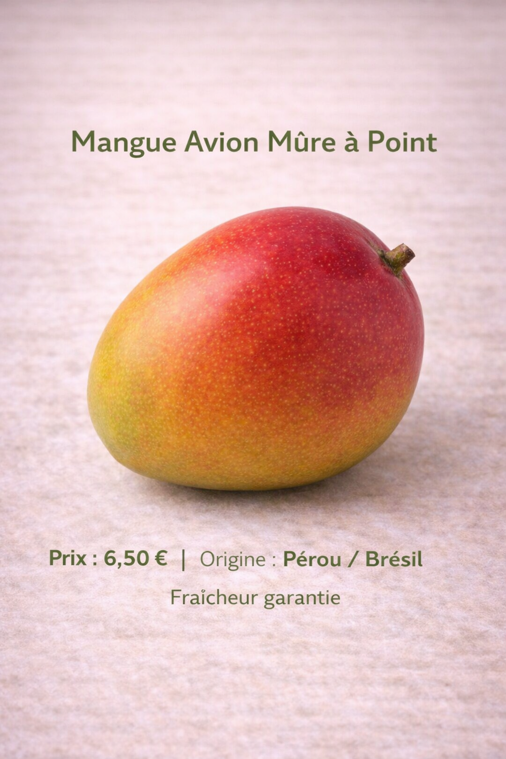 Mangue Avion Mûre à Point (1 pièce) frais du marché de Rungis - Epicerie SIAM