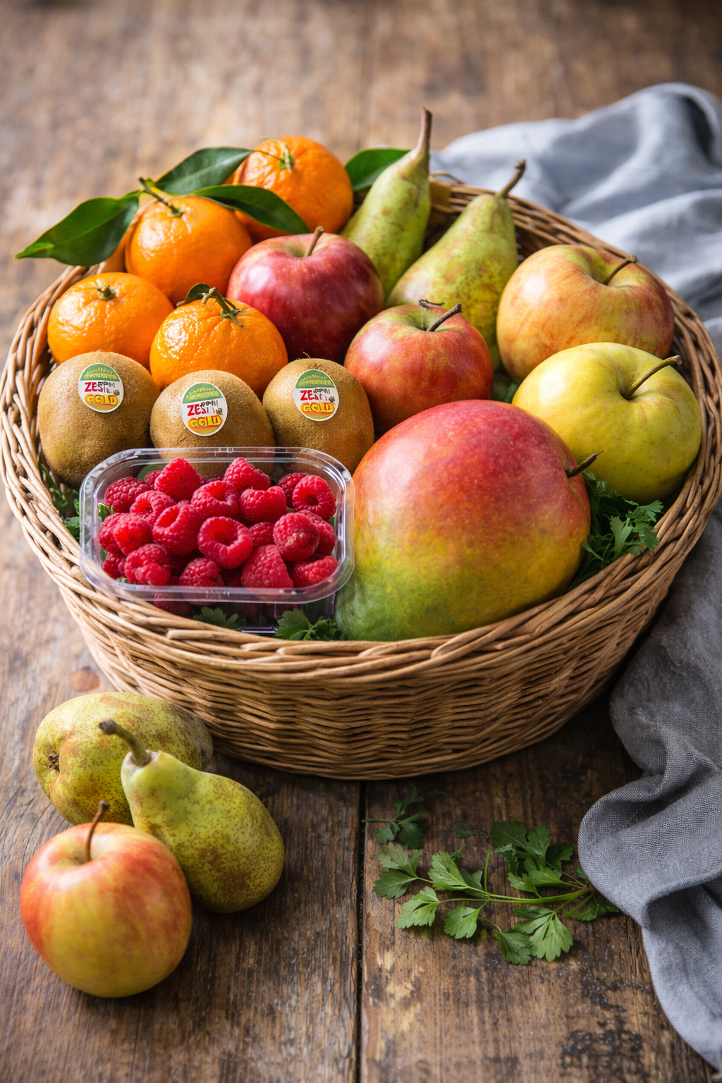 Panier Fruits de Saison (3kg environ) - Panier frais du marché de Rungis - Epicerie SIAM