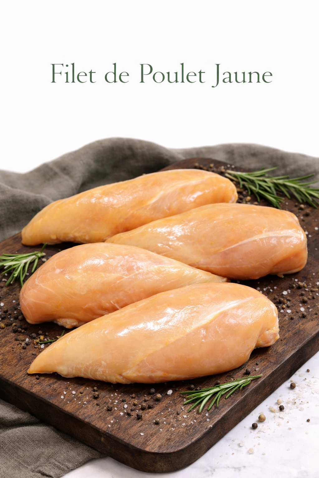 Filet de Poulet Jaune - Viande halal premium Epicerie SIAM