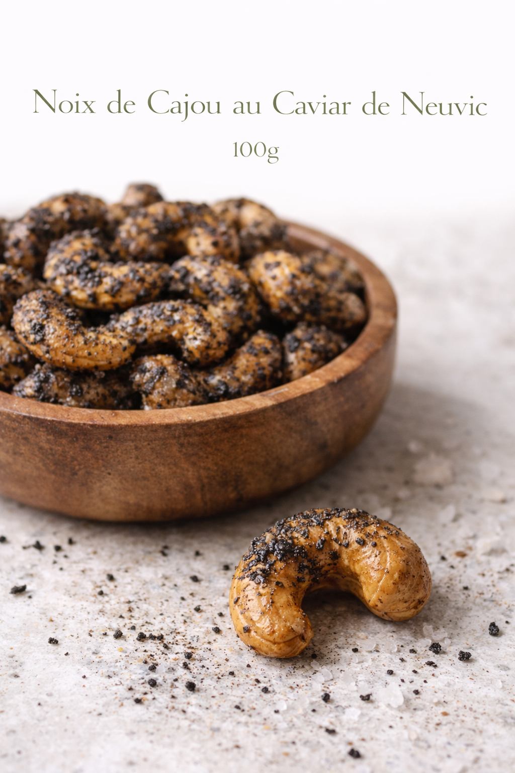 Noix de Cajou au Caviar de Neuvic 100g - Épicerie fine gastronomique - Epicerie SIAM