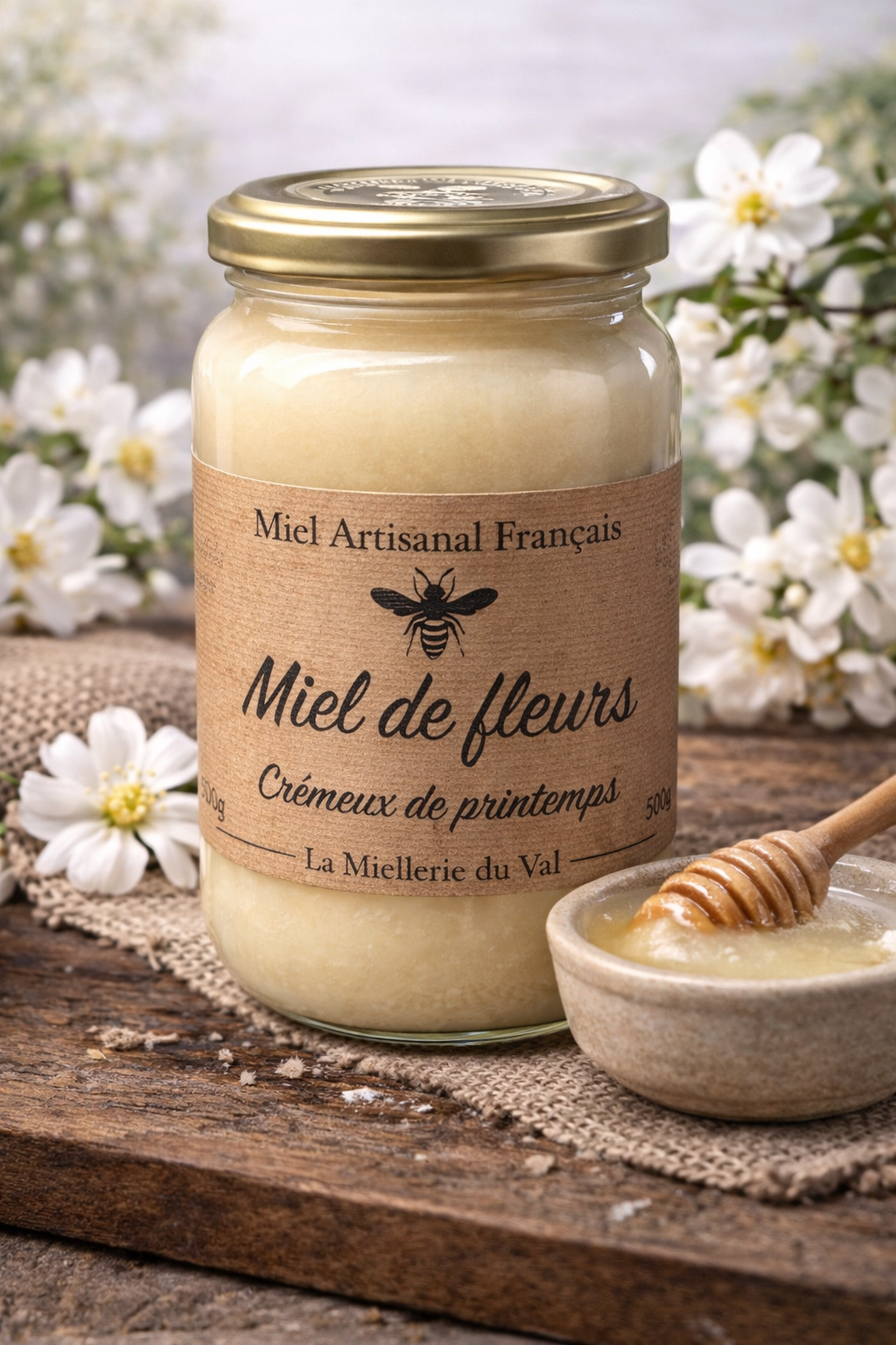 Miel de la Miellerie du Val - Apiculteur Local 500g - Vue 5 - Epicerie SIAM